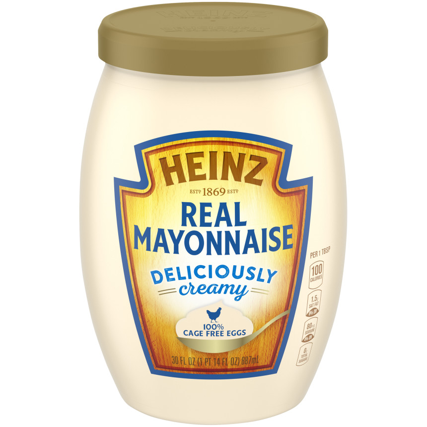 Heinz Deliciously Creamy Real Mayonnaise, 30 fl oz Jar image 