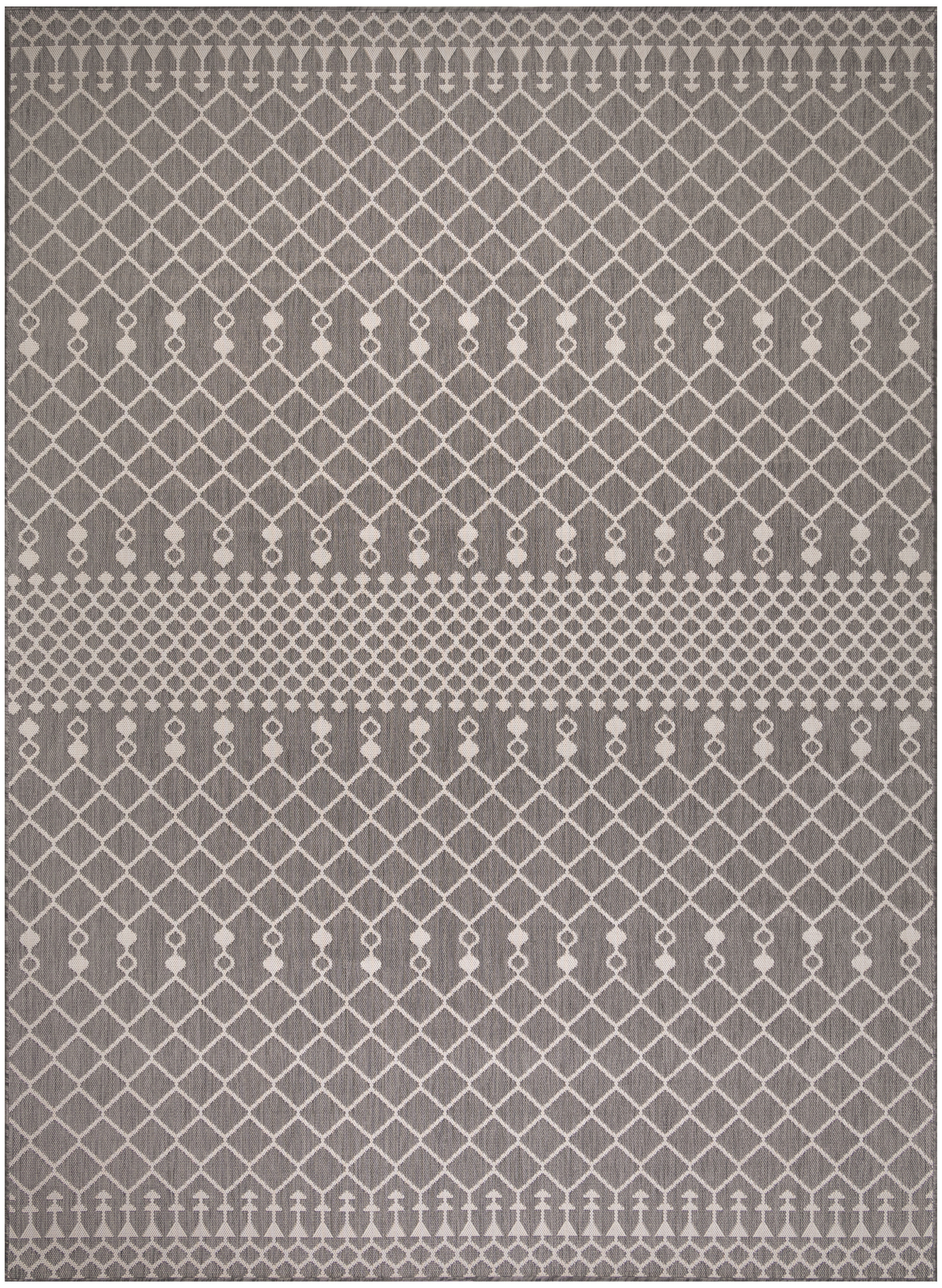 Nourison Positano 8' x 10' Charcoal Modern Rug