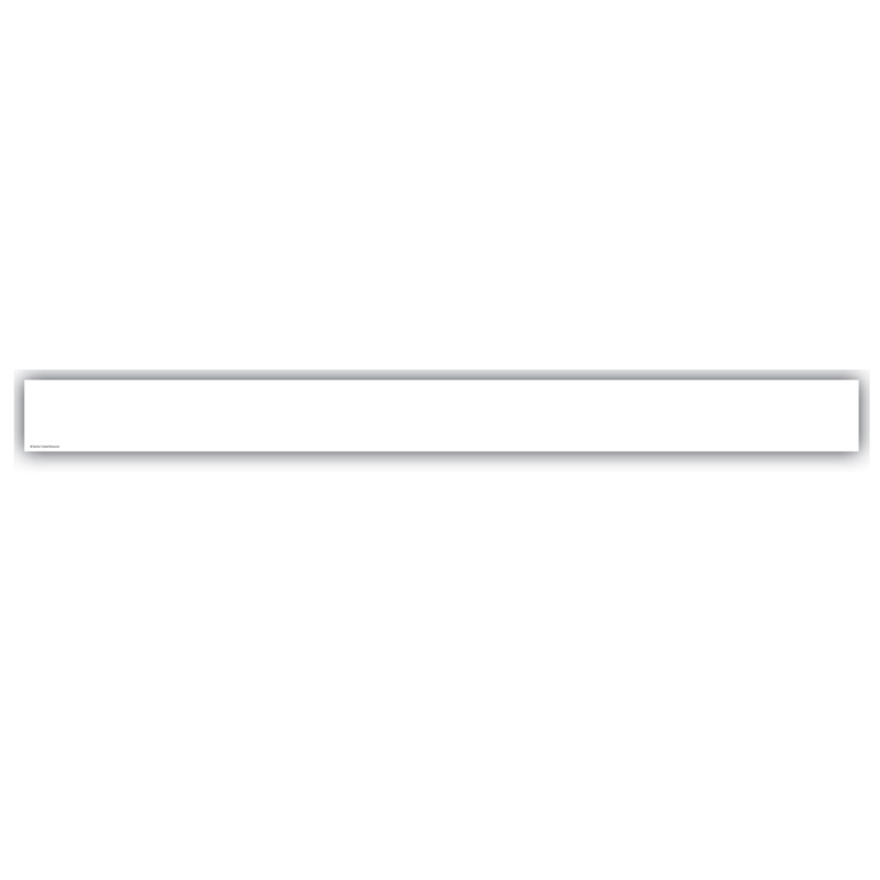 White Straight Border Trim, 35 Feet