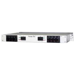 Fuse Panel, 4 TPA/6 GMT Position, 2 RU, Rear Access, Dual Bus, 200A Input, Off-White