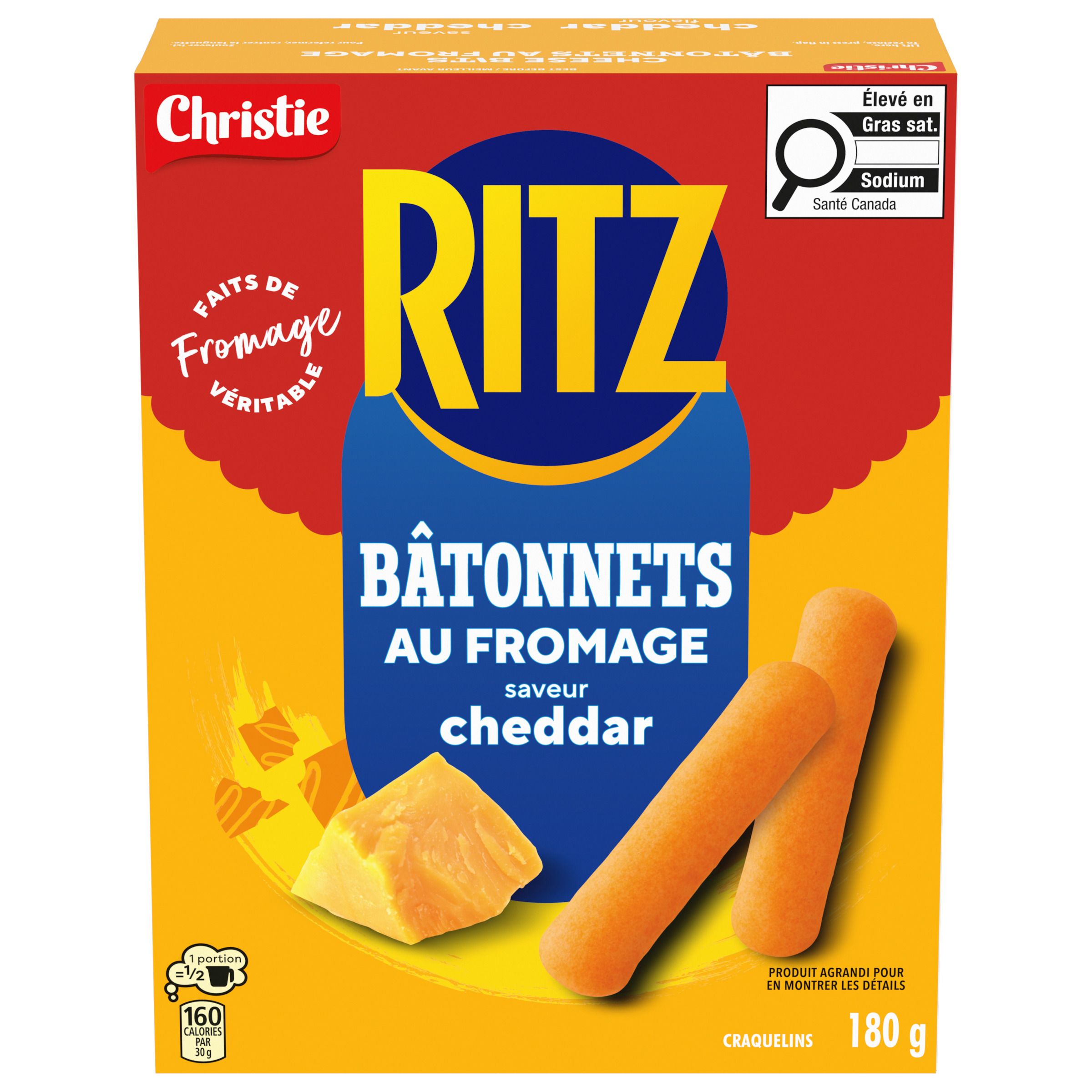 Craquelins RITZ Bâtonnets au fromage 180g-thumbnail-0