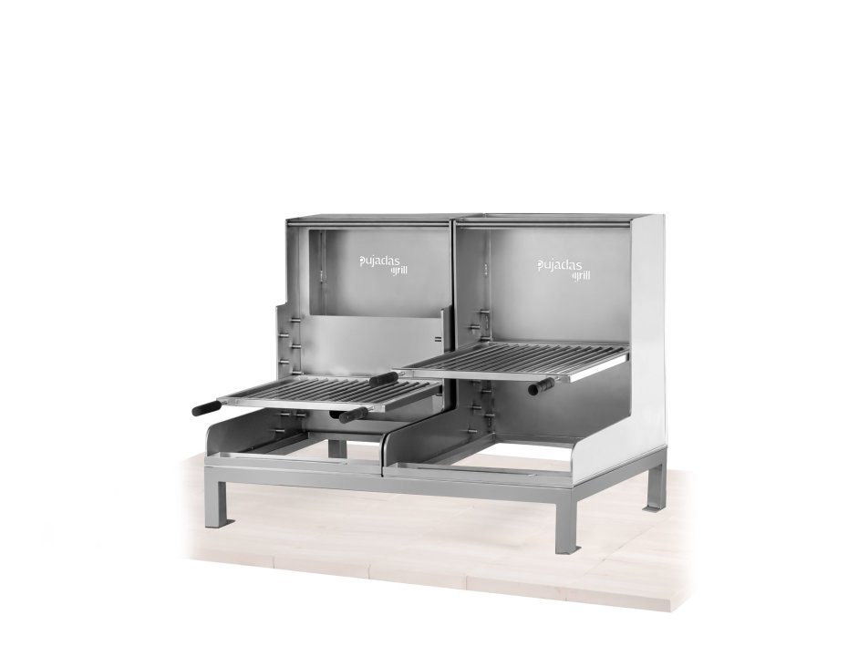 Countertop Open Grill Lite Without Refractory Base Stainless Steel with V shape grill