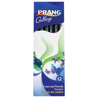 Prang  Charcoal Pencils, Soft, 12 Ct