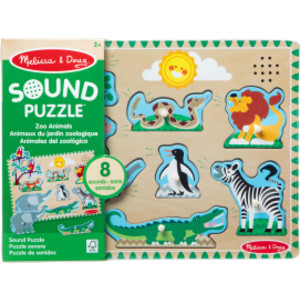 Zoo Animals Sound Puzzle, 8 Pieces