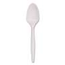 Boardwalk, Mediumweight Polypropylene Cutlery, Spoon, 5.31", Plastic, White