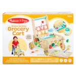 Melissa & Doug Wooden Shape Sorting Grocery Cart LCI30732