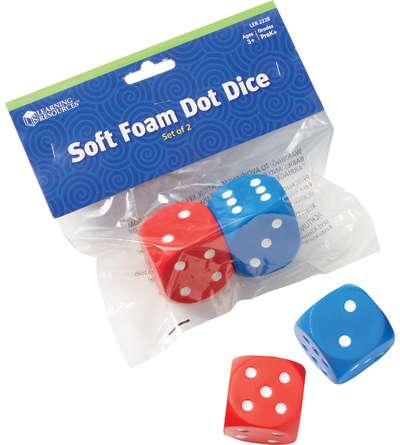 Soft Foam Dot Dice, Set of 2