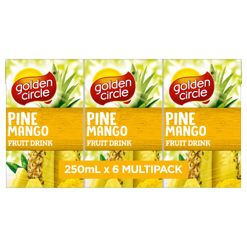  Golden Circle® Pine Mango Fruit Drink Multipack 6x250mL 