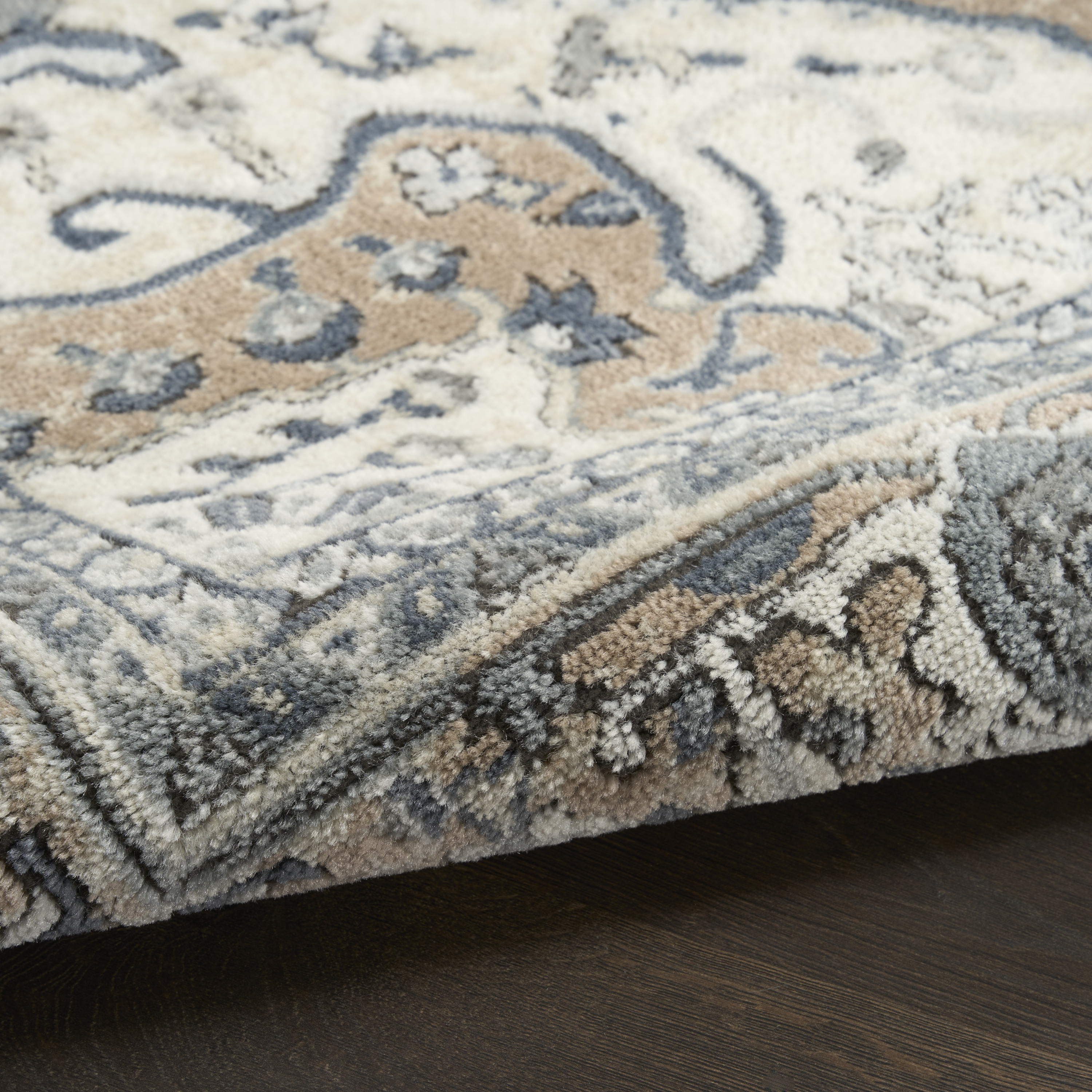 Nourison Quarry 6' x 9' Ivory Taupe Vintage Indoor Rug