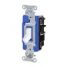EdgeConnect™ Single Pole Switch Industrial Grade Screwless Termination Toggle 15A 120/277V White