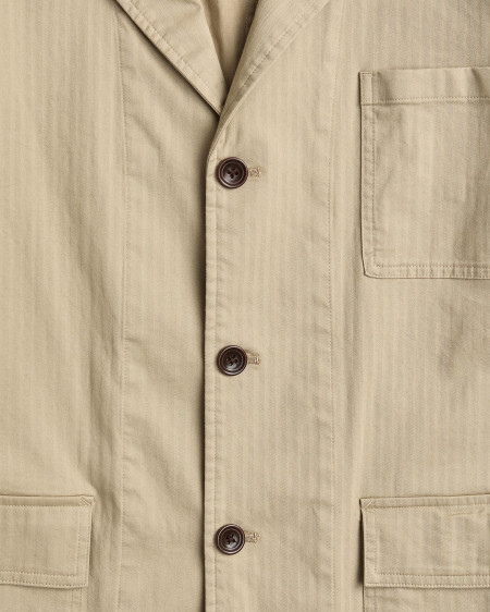Herringbone Cotton Worker Jacket