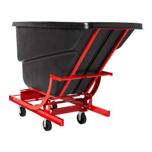 Rubbermaid Commercial, Self-Dumping Hopper, Tilt Truck, 27 cu ft, Black