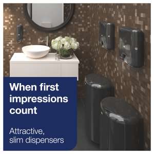 Tork, H2 Xpress Mini, Multi-fold Folded Towel Dispenser, Black