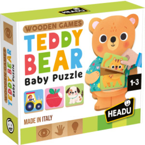 Wooden Game Teddy Bear Baby Puzzle
