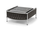 Contoured buffet station in black