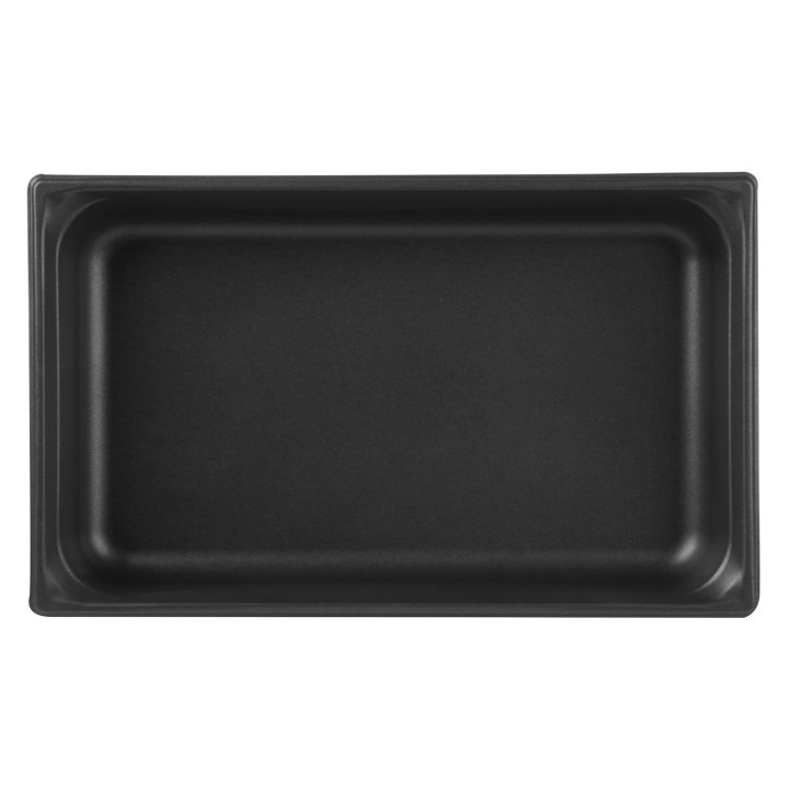 Full-size 4-inch-deep Super Pan 3® stainless steel steam table pan with Steel Coat x3™ nonstick coating