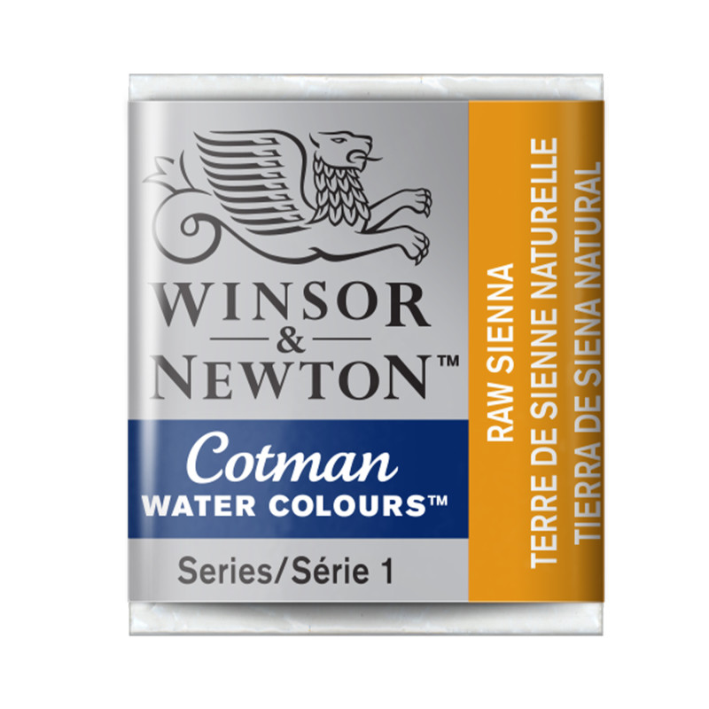 Cotman Watercolor Paint, Half Pan, Raw Sienna