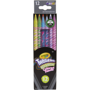 Bold & Bright Twistables Colored Pencils, 12 Count