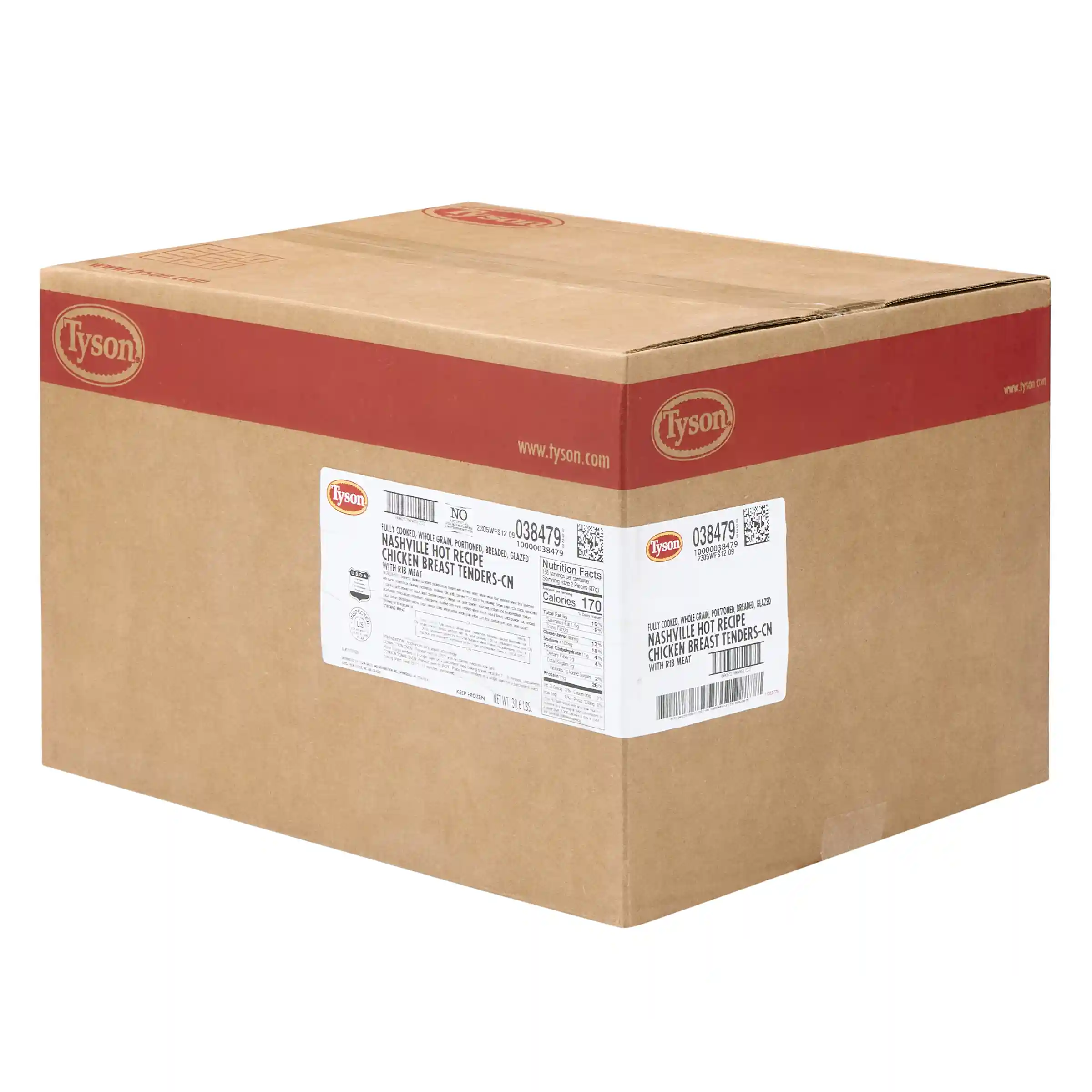 Tyson® Fully Cooked Whole Grain Breaded, Glazed Nashville Hot MWWM Chicken Tenders, 1.55 oz._image_5