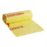Inteplast,  LLDPE Infectious Linen Liner, 33 gal Capacity, 30 in Wide, 43 in High, 1.15 Mils Thick, Yellow