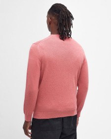Pima Cotton Crew Neck Jumper Pink Clay