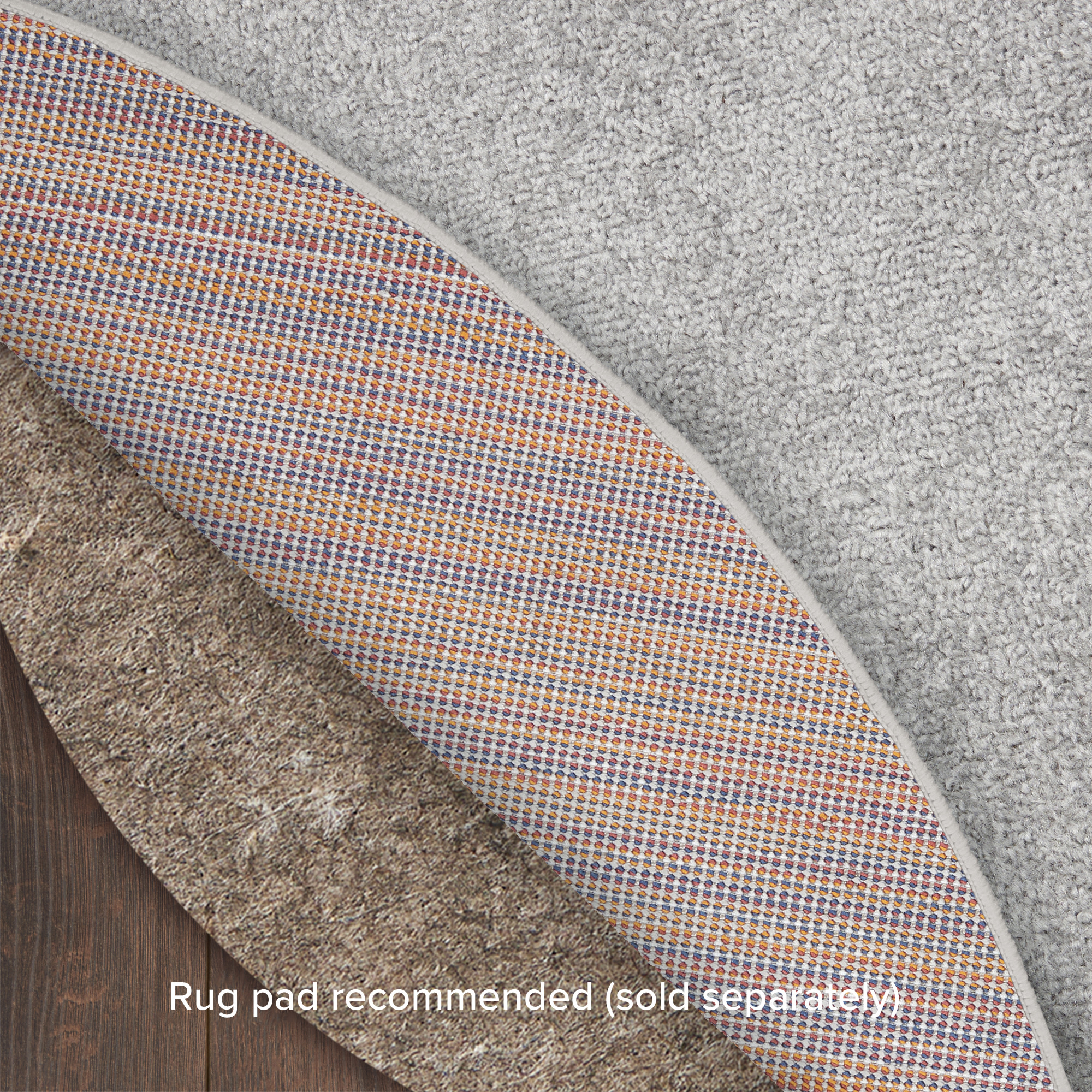 Nourison Nourison Essentials 4' x Round Silver Grey Outdoor Rug