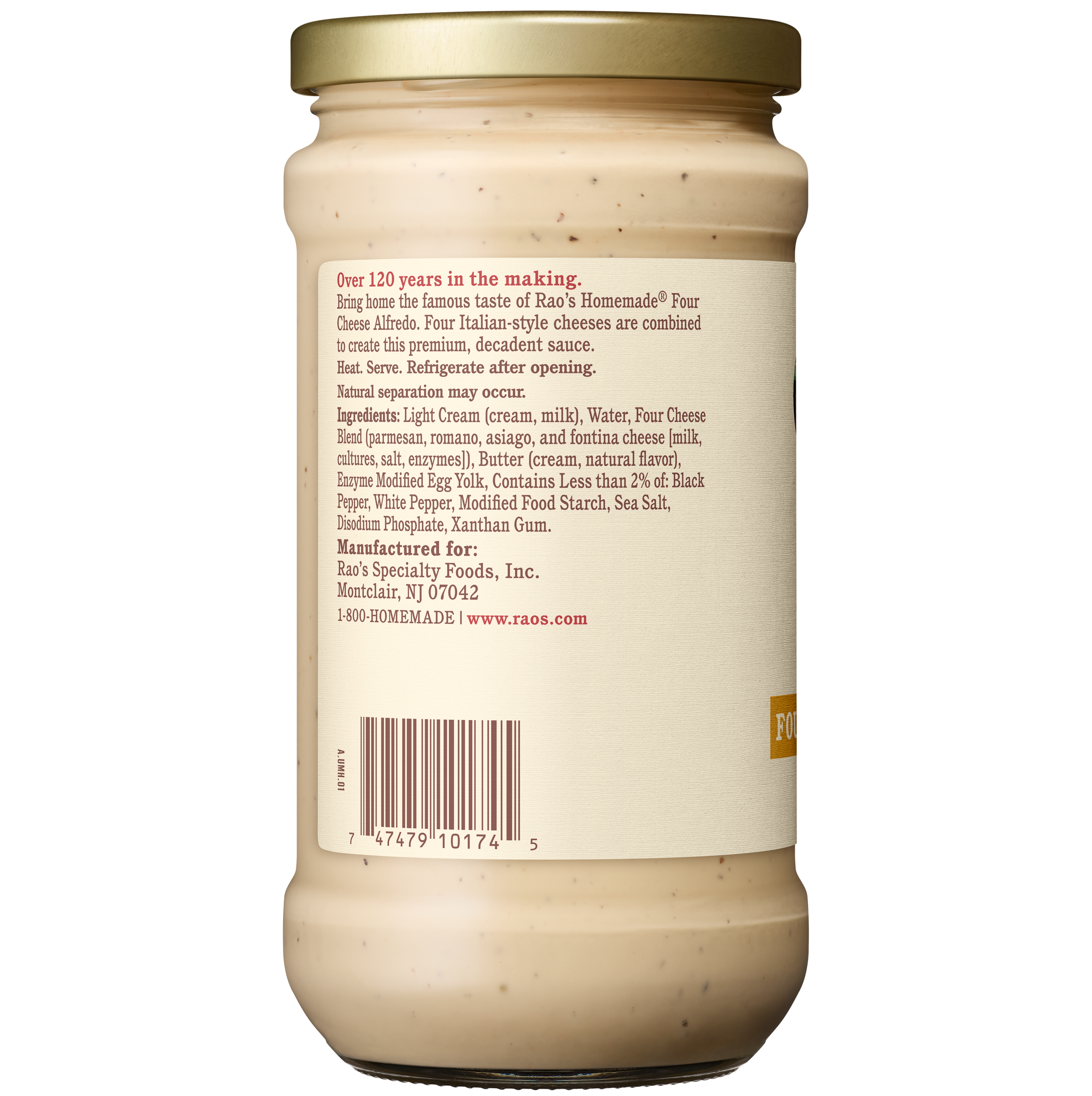 Four Cheese Alfredo Sauce, 15 oz - Left Image
