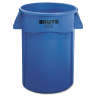 Rubbermaid Commercial, VENTED BRUTE, 44 gal, Resin, Blue, Round, Receptacle