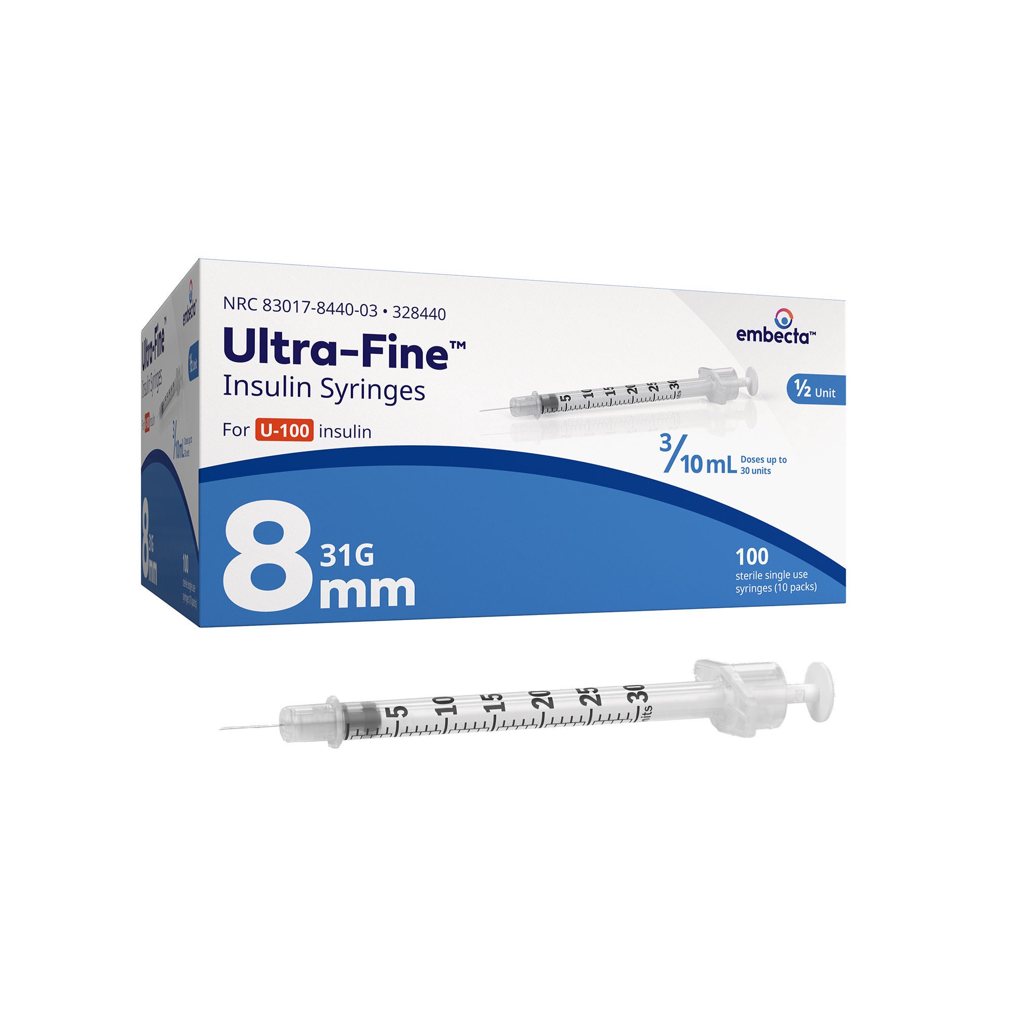 Ultra-Fine™ Insulin Syringe with Needle