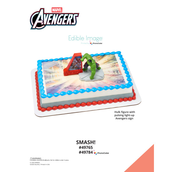 MARVEL Avengers Smash! The Magic of Cakes® PhotoCake® Enhanced Background Page