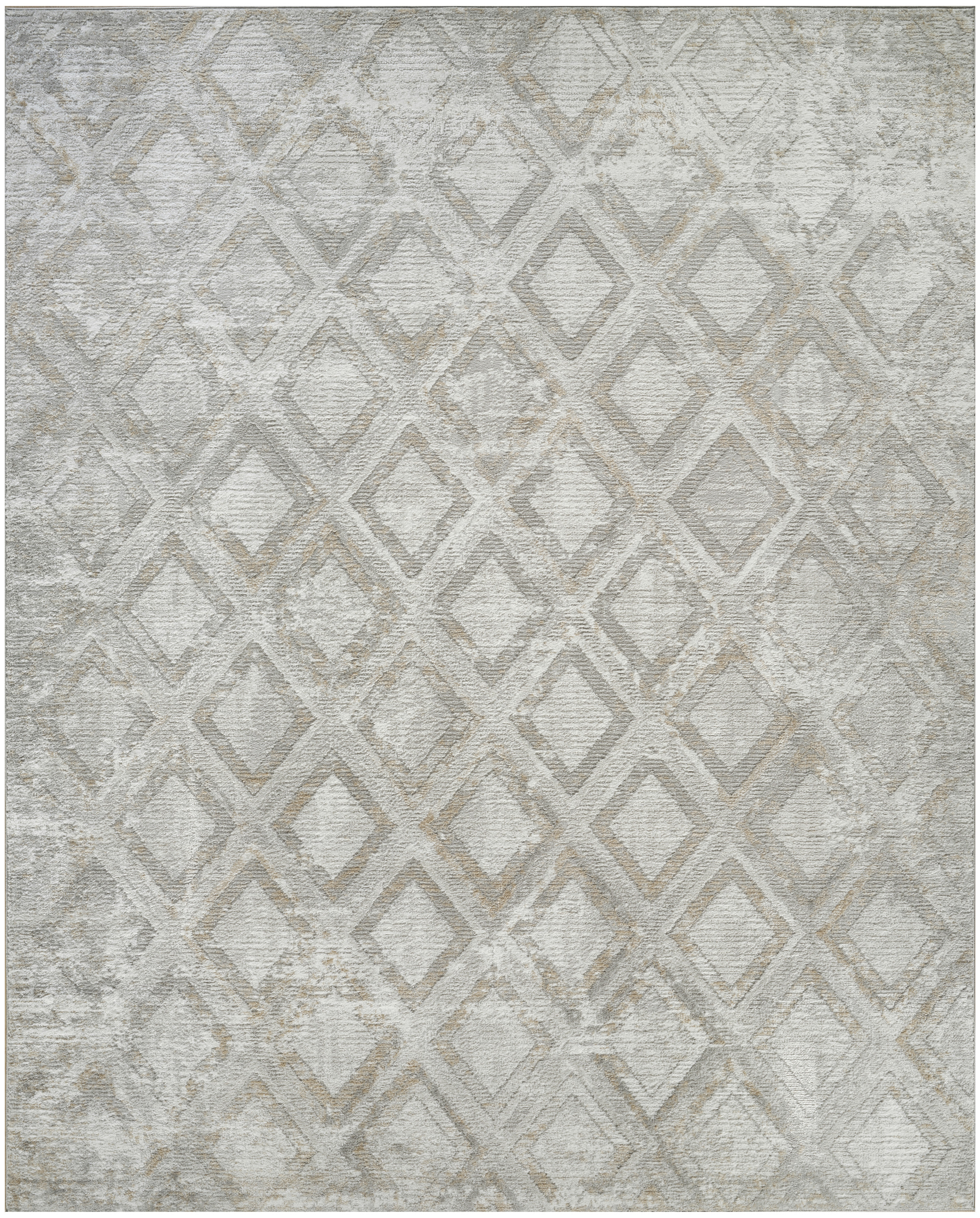 Nourison Dekor 7'10" x 9'10" Grey Modern Indoor Rug