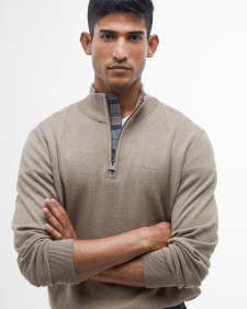 Cotton Half-Zip Jumper 