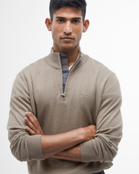 Cotton Half-Zip Jumper