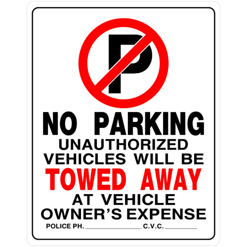 No Parking Sign (19