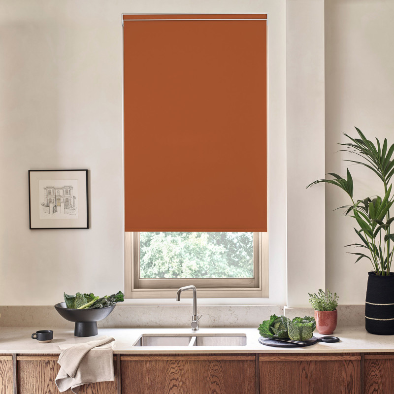 Acacia Blackout Rust Roller Blind