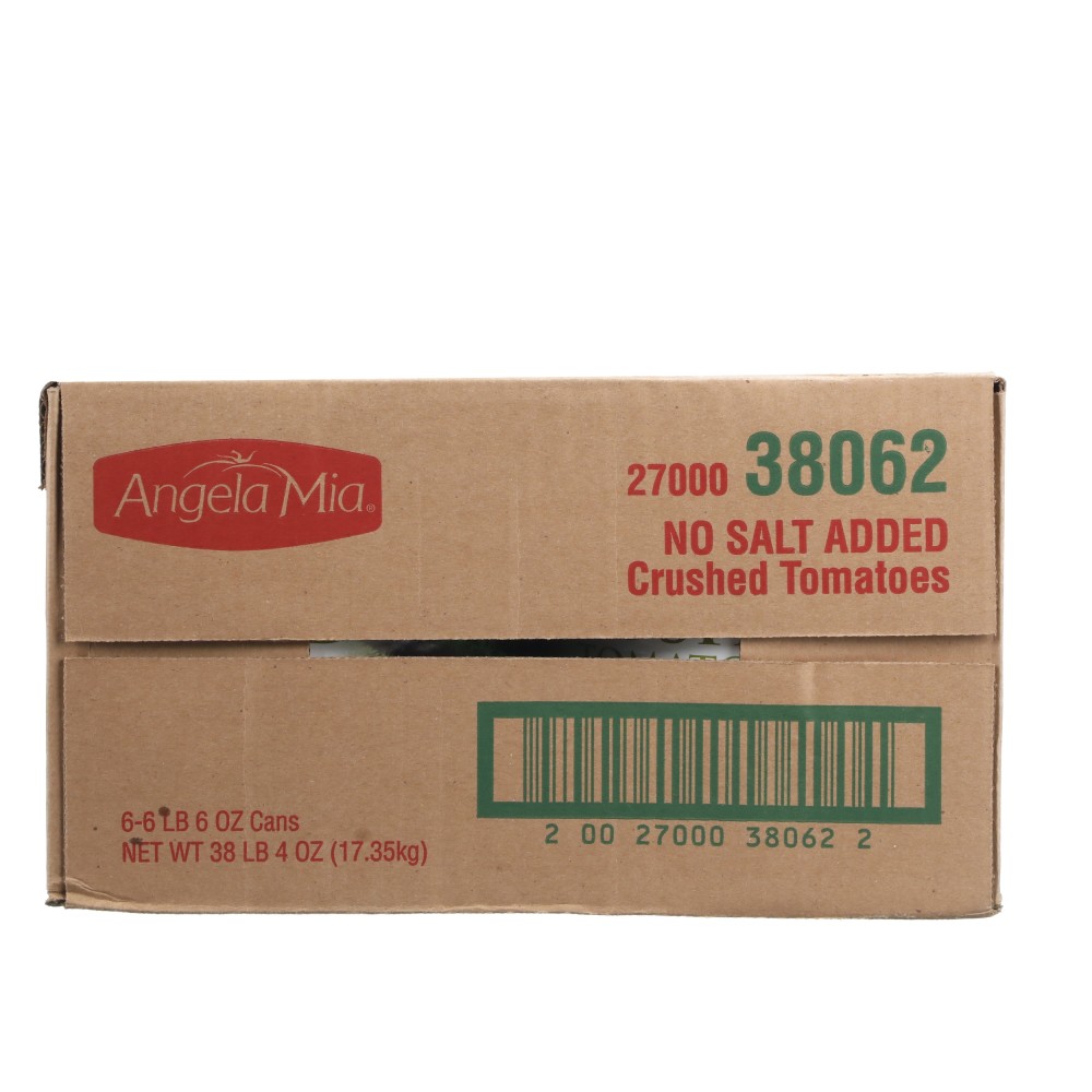 Angela Mia No Salt Added Crushed Tomatoes, 10 can, 6/102 oz Conagra Foodservice