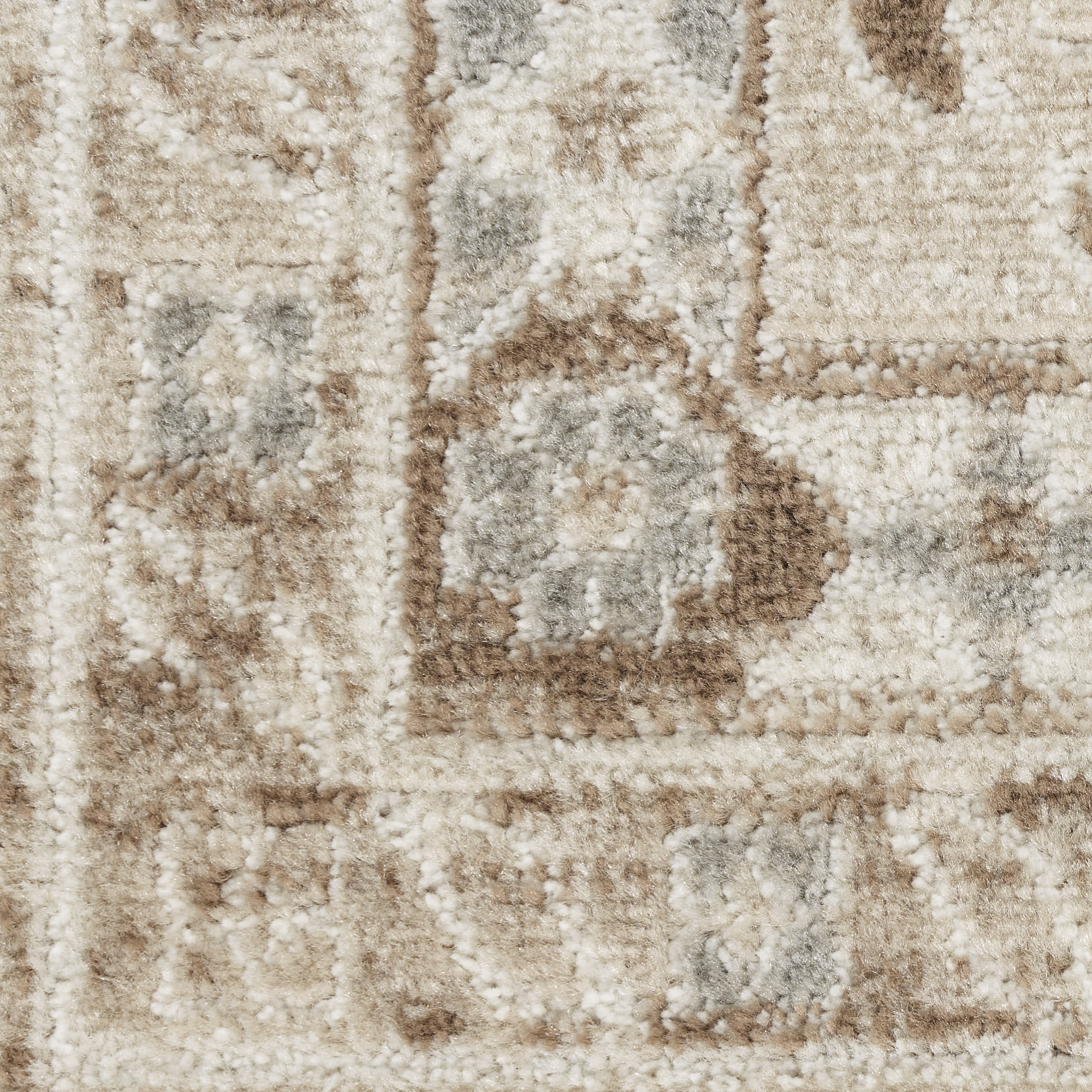 Nourison Serenity Home 3'11" x 5'11" Ivory Mocha Vintage Indoor Rug