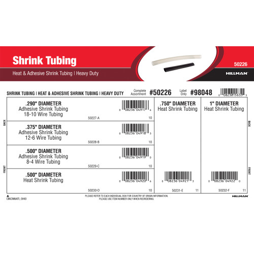 Heavy Duty Heat & Adhesive Shrink Tubing Assortment