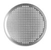 13-inch extra-perforated press-cut pizza pan in natural finish
