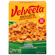 Velveeta Skillets Classic Lasagna One Pan Kit with Pasta, Cheese Sauce & Seasoning 13.1 oz Box