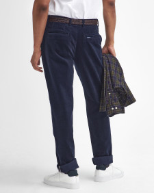 Stretch Cord Tailored Trousers Classic Navy