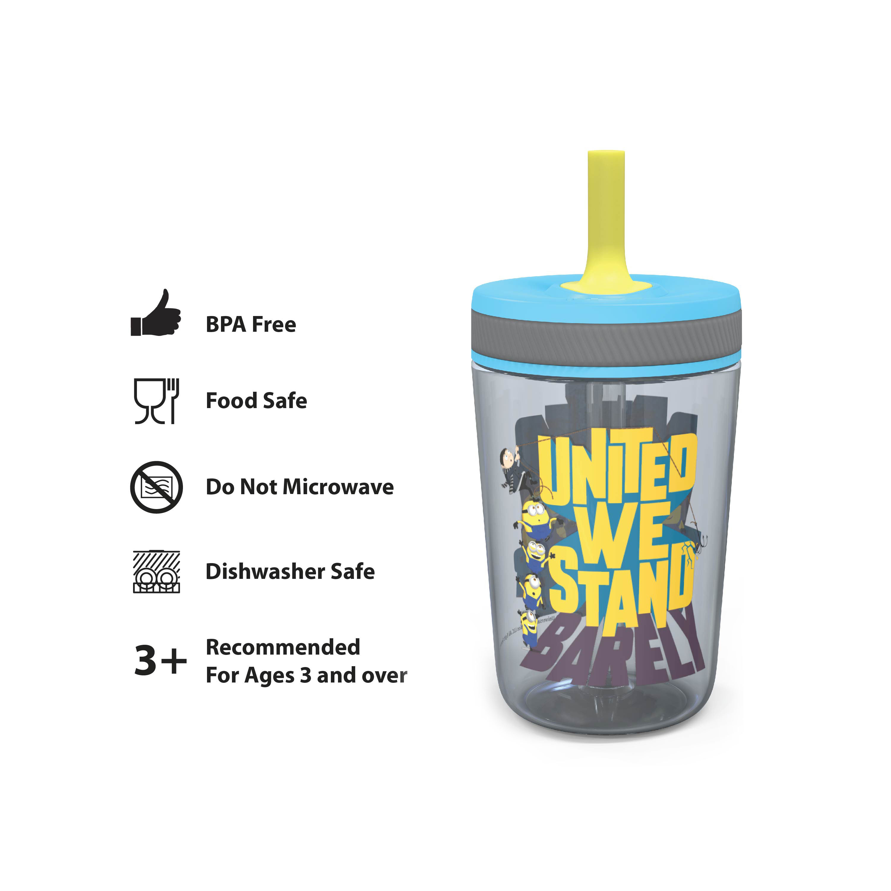 Minions 2 Movie 15 ounce Plastic Tumbler with Lid and Straw, Minions, 2-piece set slideshow image 8 Minions 2 Movie 15 ounce Plastic Tumbler with Lid and Straw, Minions, 2-piece set slideshow image 8