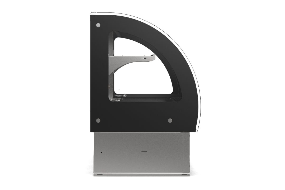 36-inch-wide 120-volt curved-glass drop-in Refrigerated display case with rear access