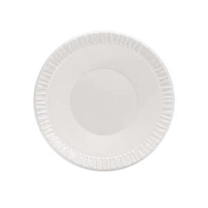Dart, Quiet Classic® Laminated Foam Dinnerware Bowls, 10 To 12 Oz, White