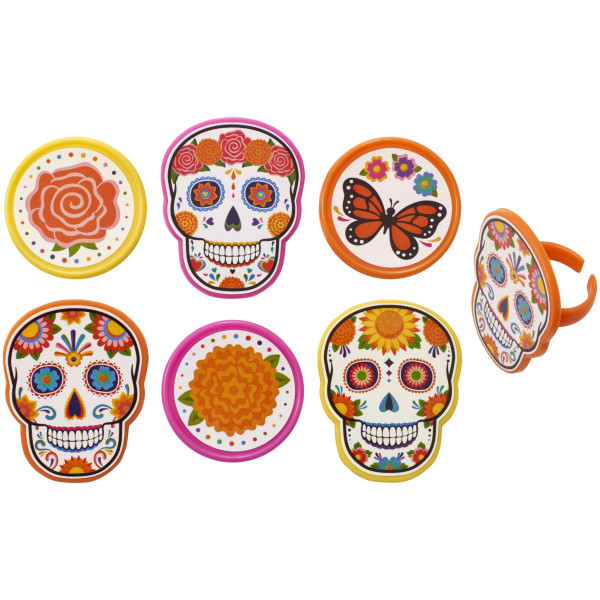 Día de los Muertos Assortment Cupcake Rings