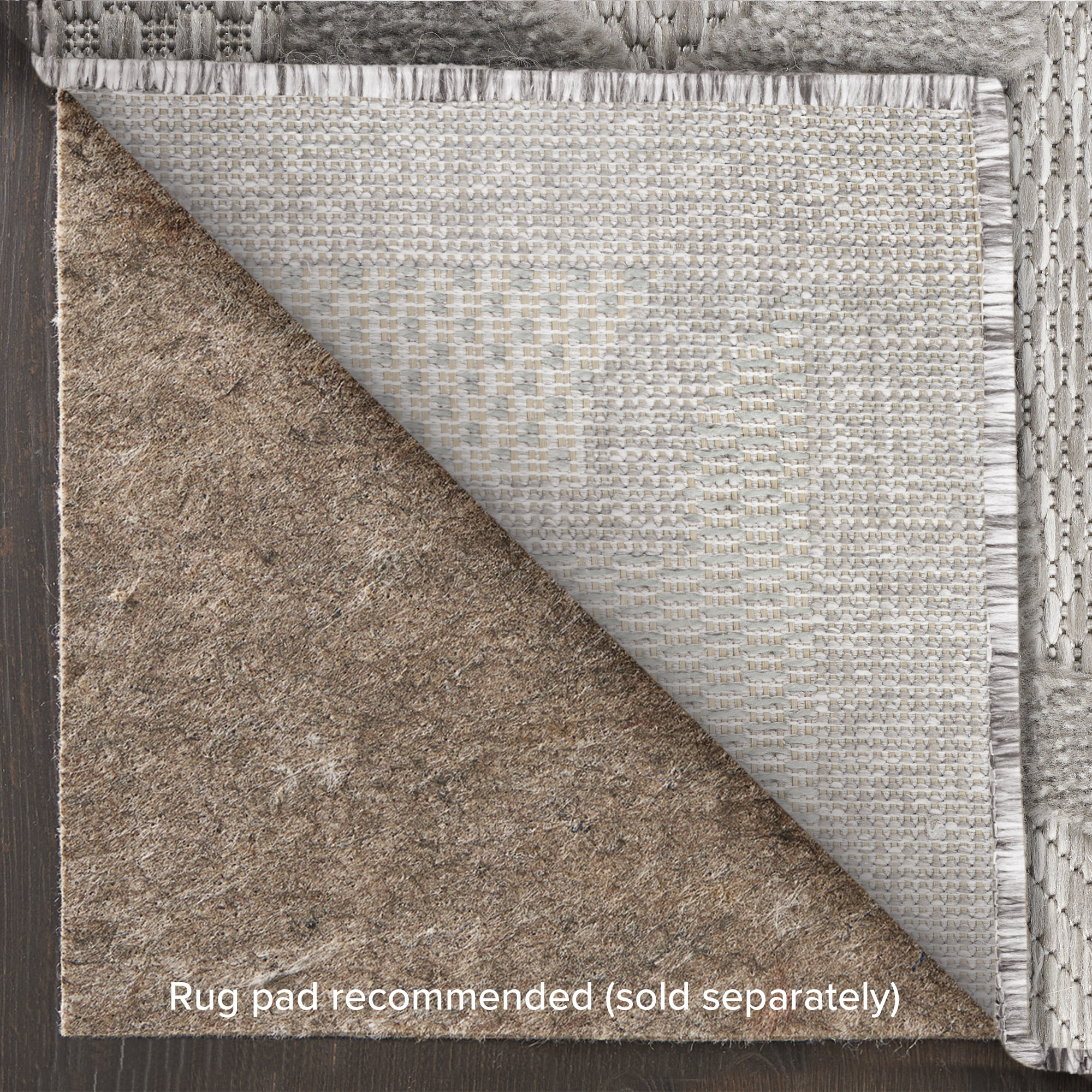 Nourison Easy Care 6' x 9' Silver Grey Modern Rug