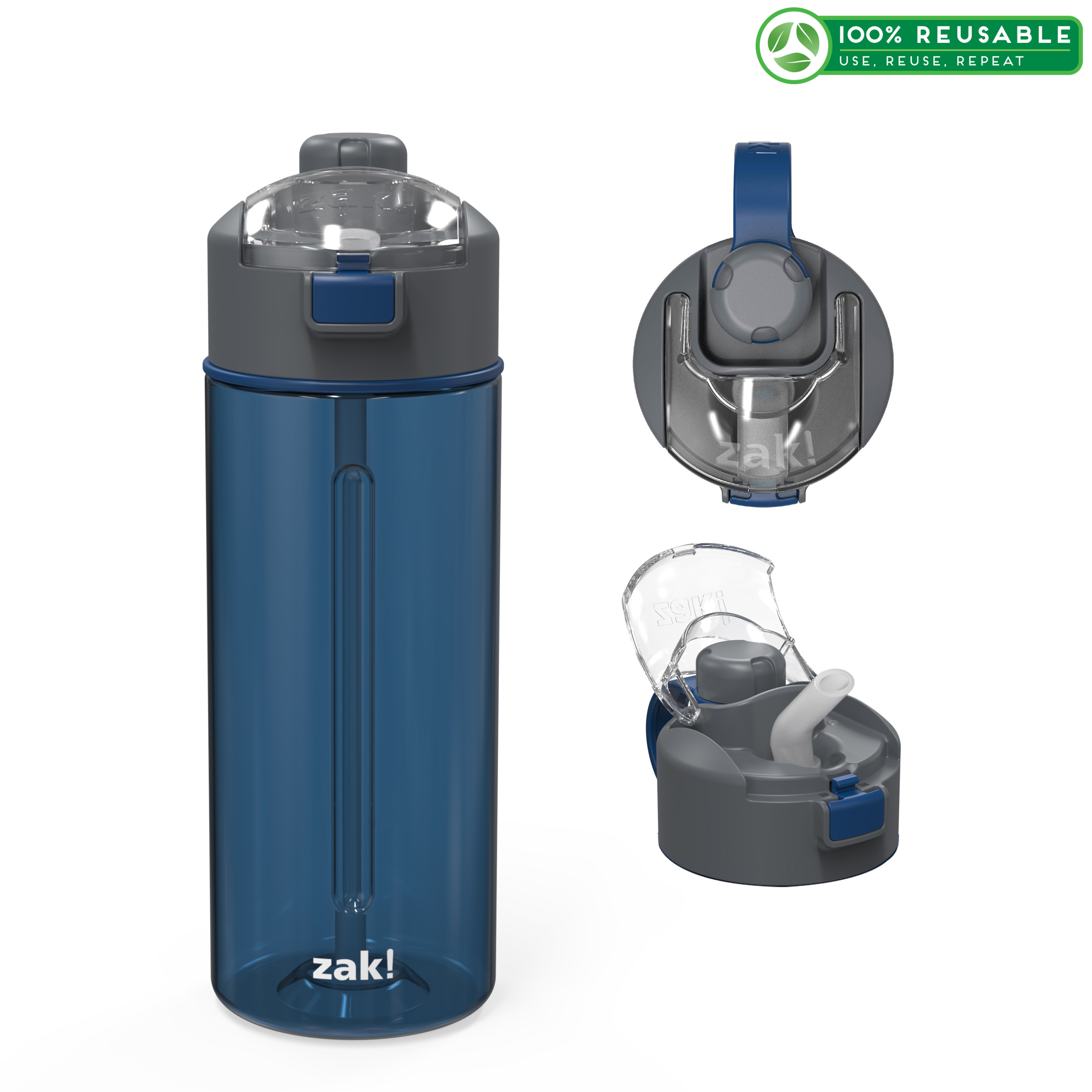 Genesis 24 ounce Water Bottle, Indigo slideshow image 1 Genesis 24 ounce Water Bottle, Indigo slideshow image 1
