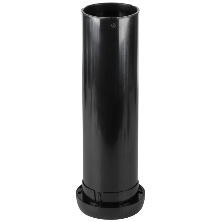 18-inch-deep in-counter adjustable gasket cup dispenser in black