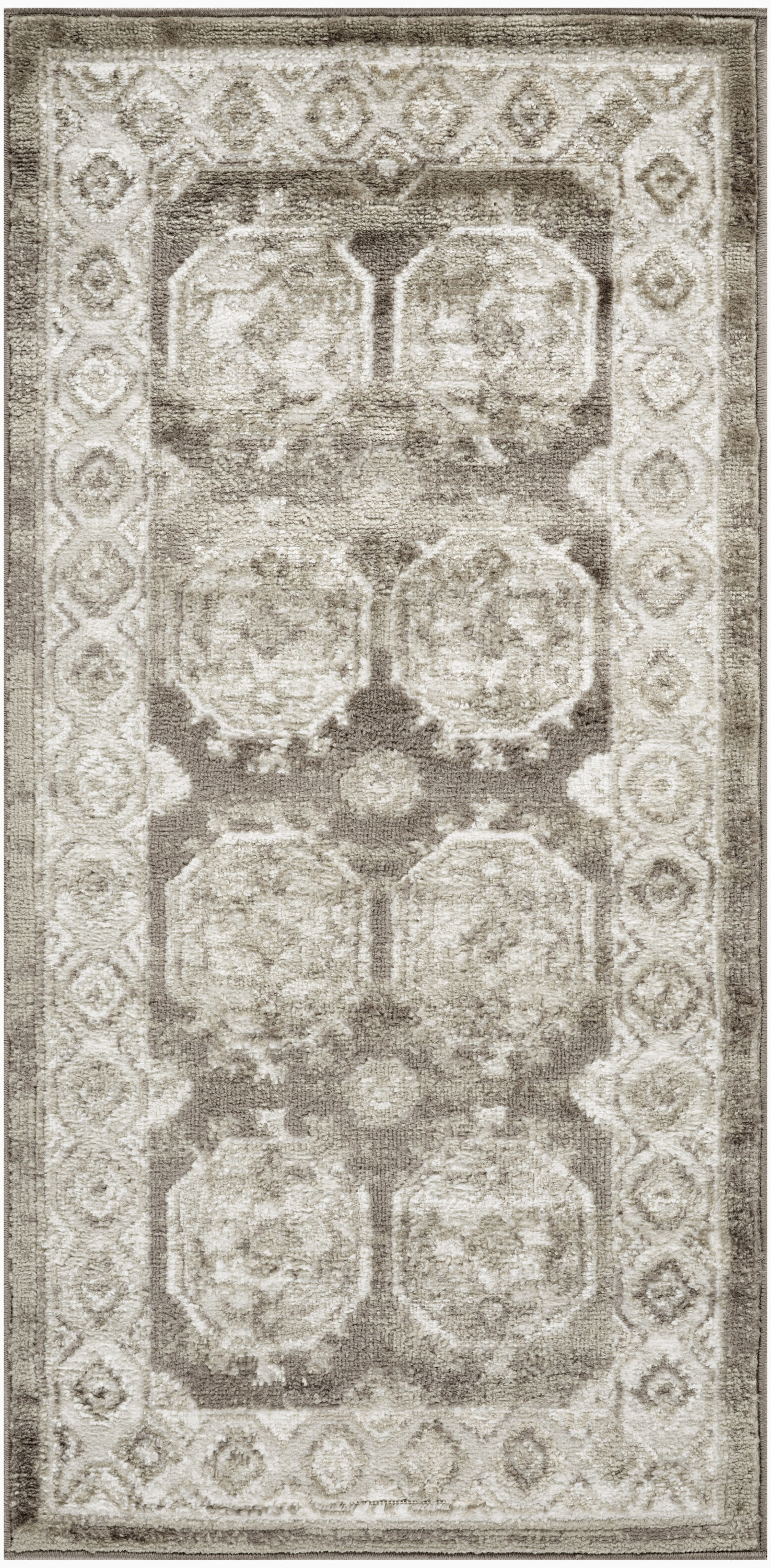 Nourison Dekor 2' x 4' Ivory Brown Vintage Indoor Rug