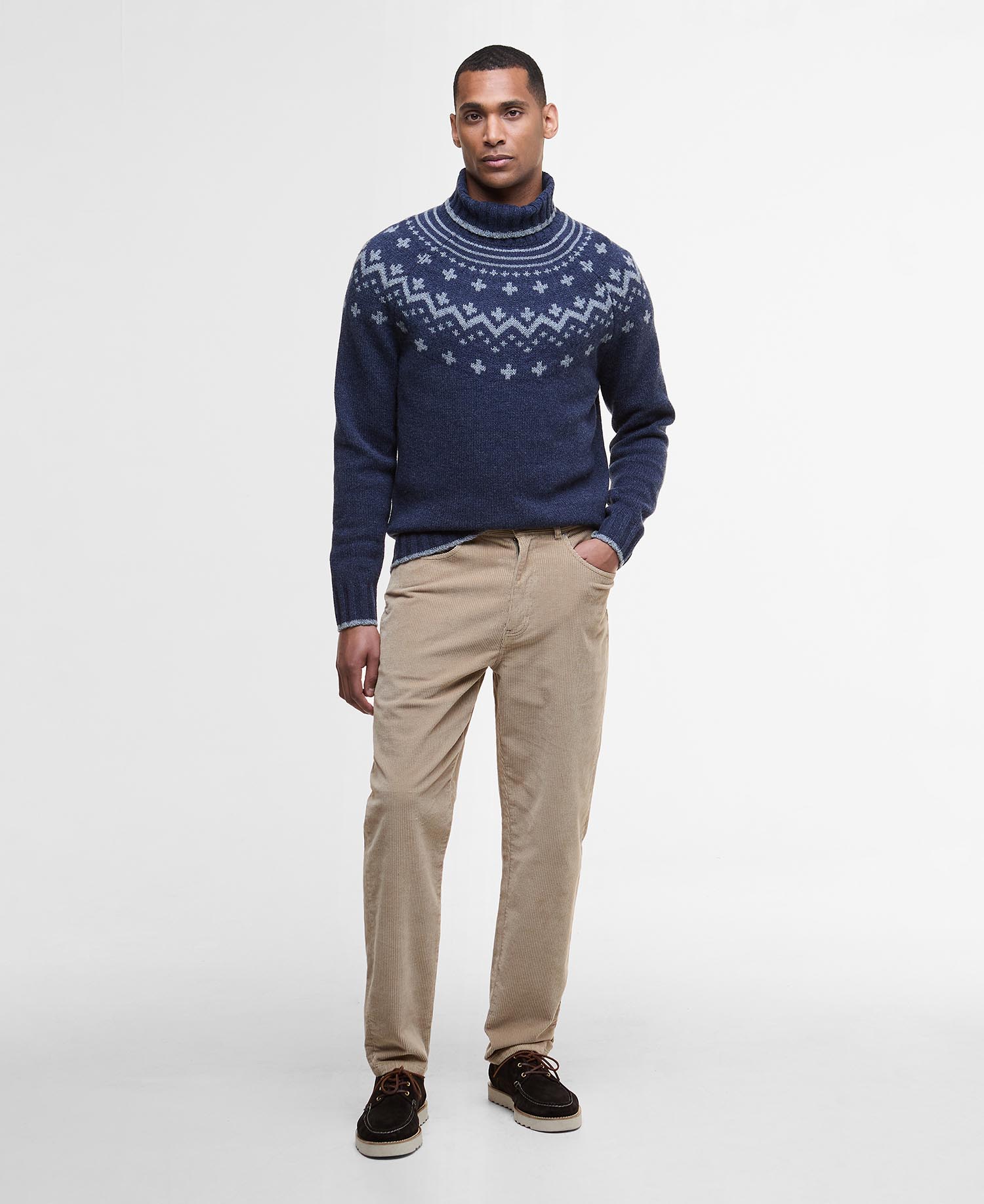 Hewton Fair Isle Roll Neck Jumper image number 1